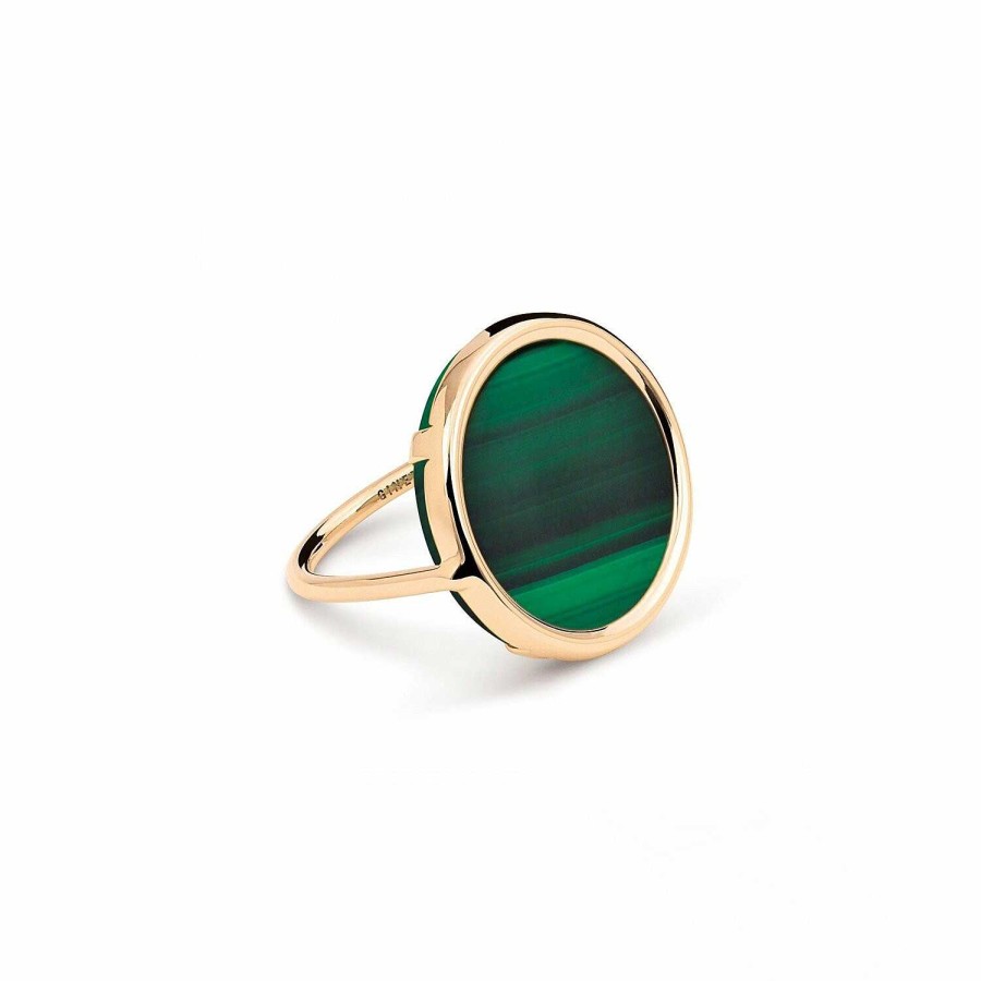 Bagues Ginette NY | Bague Ginette Ny Ever En Or Rose Et Malachite