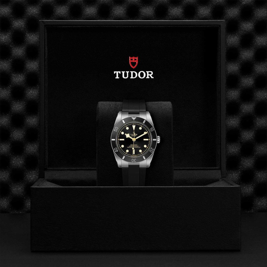 Montres Femme TUDOR | Montre Tudor Black Bay 54 Bo Tier En Acier, 37 Mm, Bracelet En Caoutchouc Noir