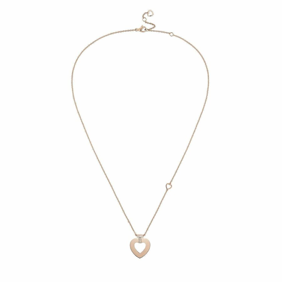 Colliers FRED | Collier Fred Pretty Woman Moyen Mod Le En Or Rose Et Pav De Diamants