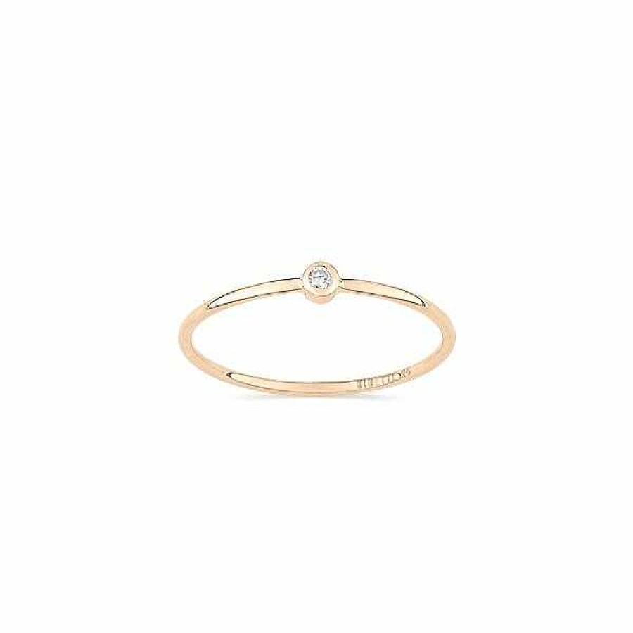 Bagues Ginette NY | Bague Ginette Ny Circles En Or Rose Et Diamants