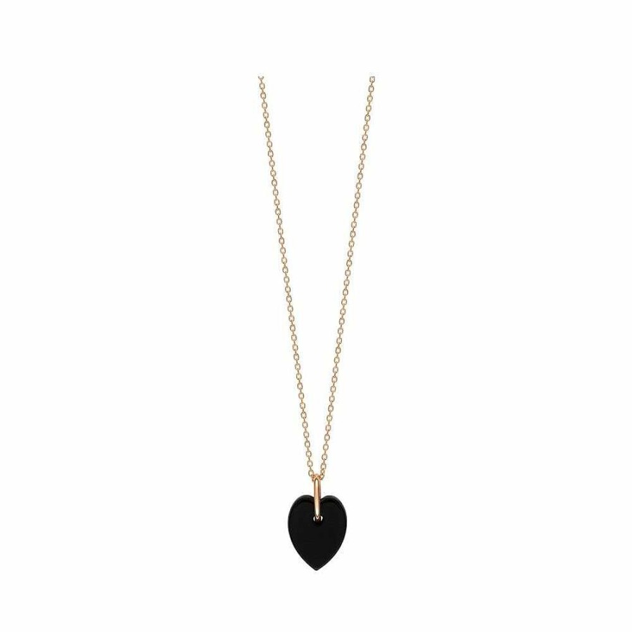 Colliers Ginette NY | Collier Ginette Ny Angele En Or Rose Et Onyx