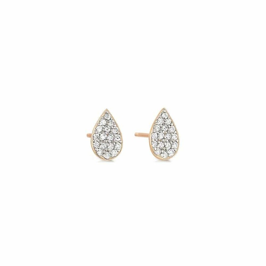 Boucles D'Oreilles Ginette NY | Boucles D'Oreilles Ginette Ny Bliss En Or Rose Et Diamants