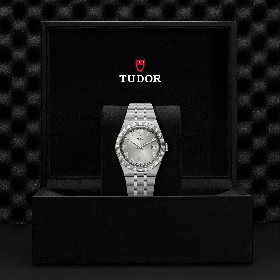 Montres Homme TUDOR | Montre Tudor Royal Bo Tier En Acier 38 Mm, Cadran Argent