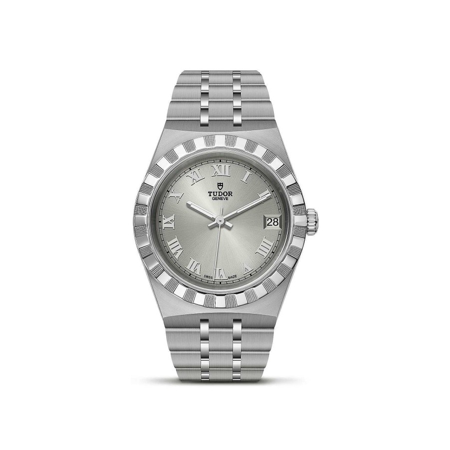 Montres Femme TUDOR | Montre Tudor Royal Bo Tier En Acier 34 Mm, Cadran Argent