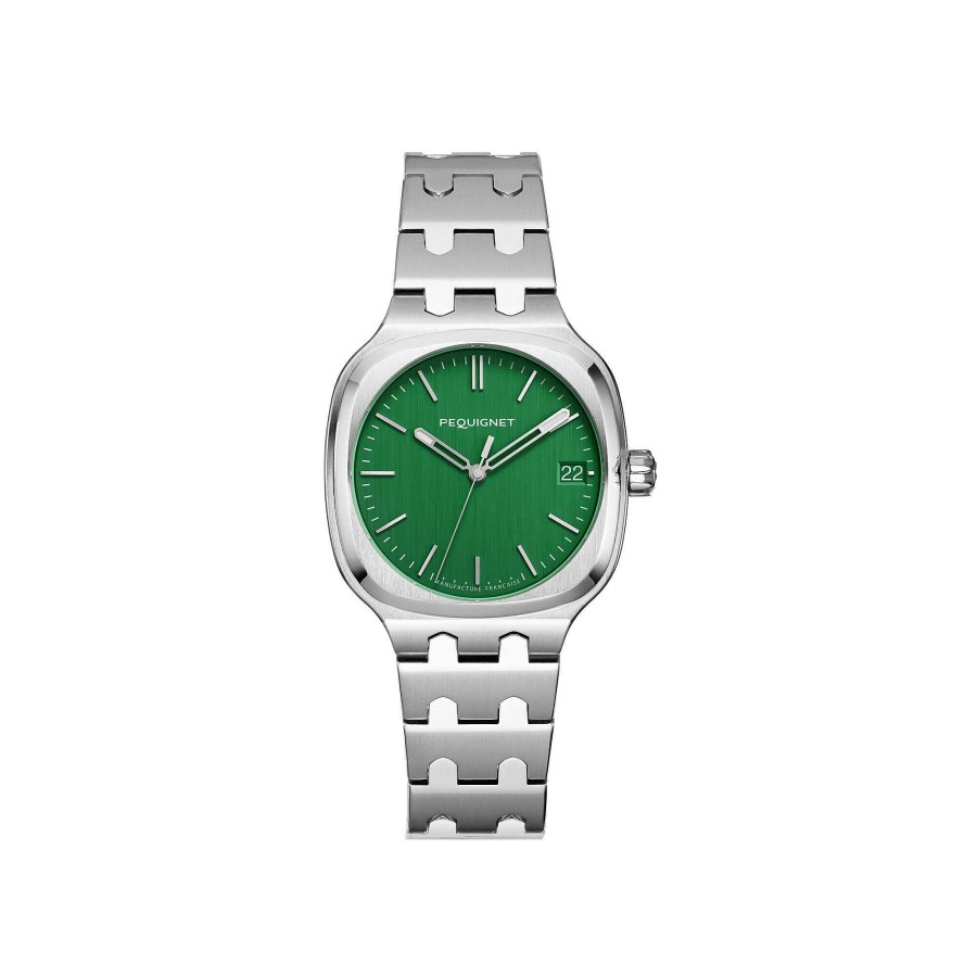 Montres Homme Pequignet | Montre Pequignet Concorde Vert Imp Rial 36Mm