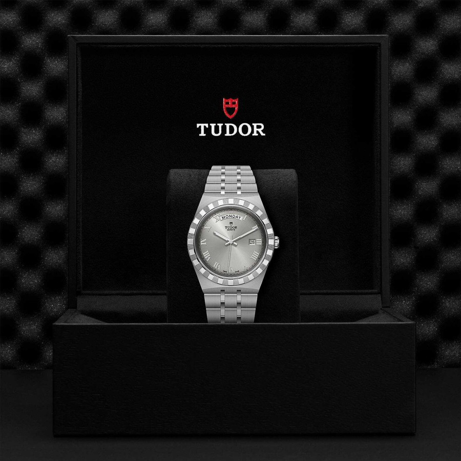 Montres Homme TUDOR | Montre Tudor Royal Bo Tier En Acier 41 Mm, Cadran Argent