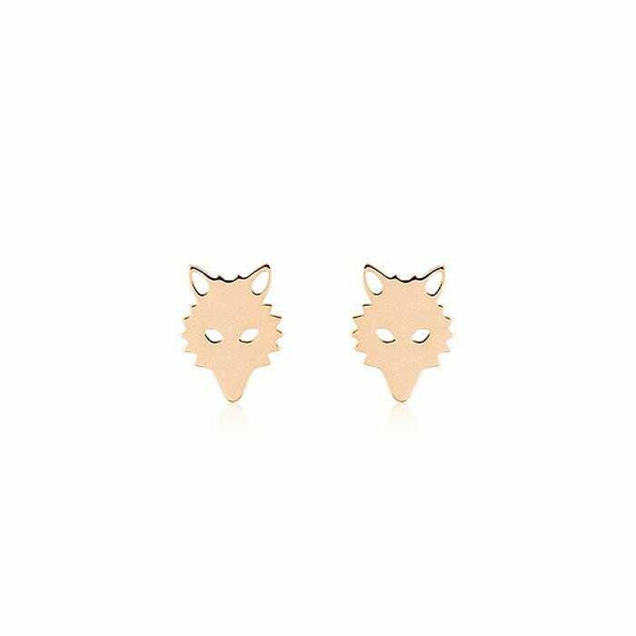 Boucles D'Oreilles Ginette NY | Boucles D'Oreilles Ginette Ny Wolf En Or Rose