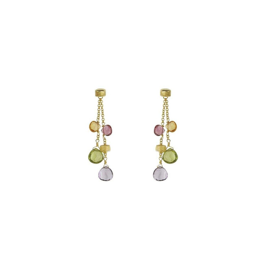 Boucles D'Oreilles Marco Bicego | Boucles D'Oreilles Marco Bicego Paradise En Or Jaune Et Pierres Fines