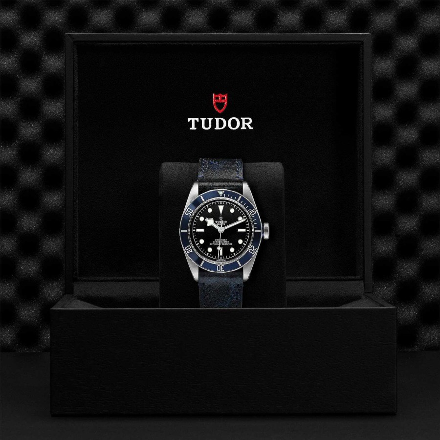 Montres Homme TUDOR | Montre Tudor Black Bay Bo Tier En Acier 41 Mm, Bracelet En Cuir Vieilli