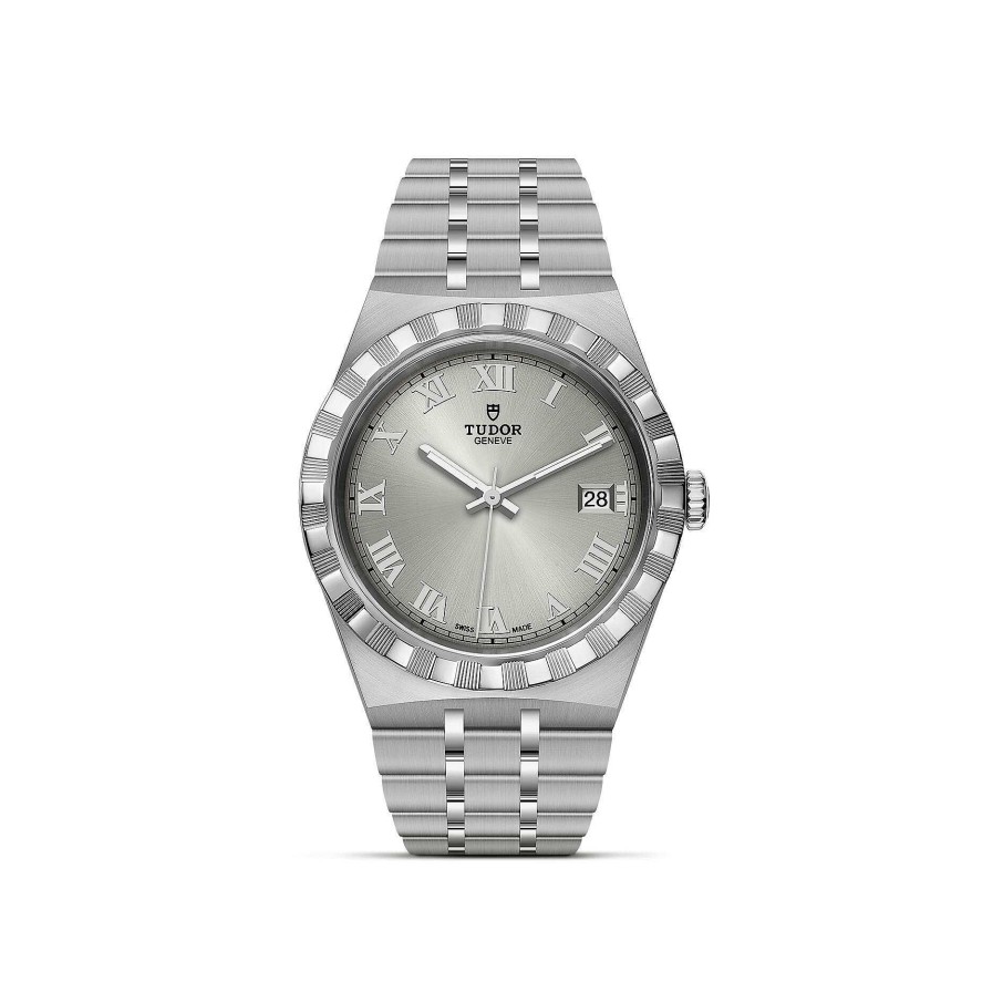 Montres Homme TUDOR | Montre Tudor Royal Bo Tier En Acier 38 Mm, Cadran Argent