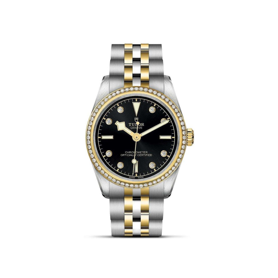 Montres Femme TUDOR | Montre Tudor Black Bay 31 S&G Bo Tier En Acier 31 Mm, Bracelet En Acier Et Or Jaune