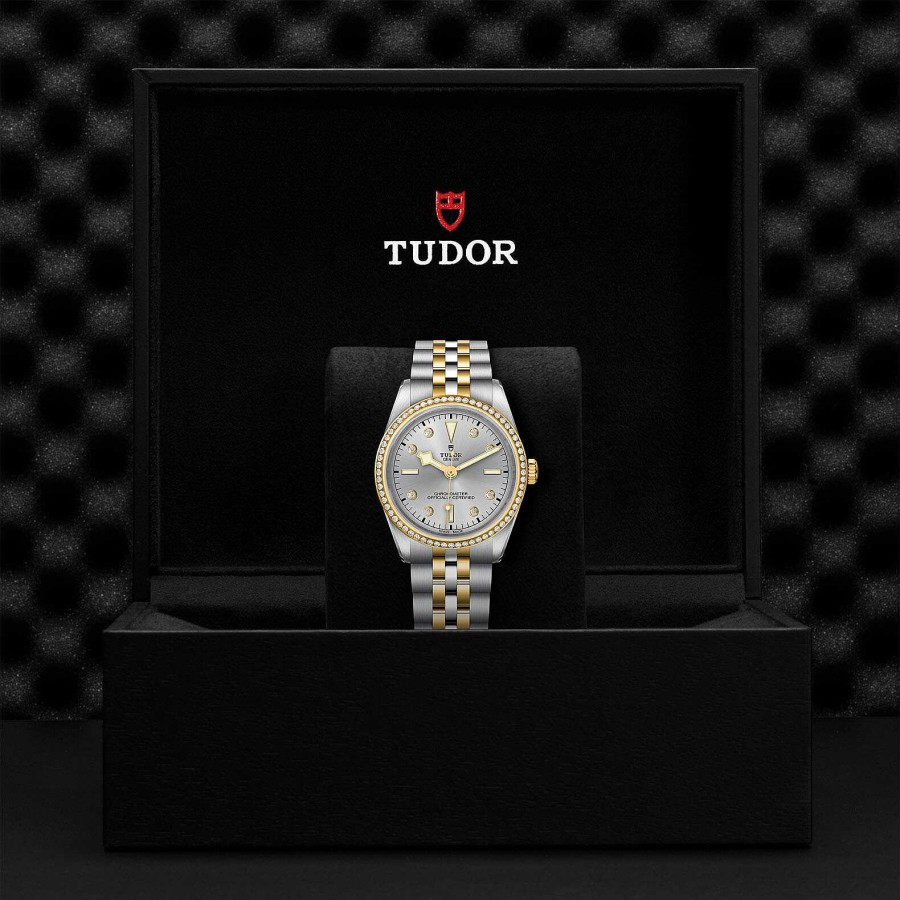 Montres Femme TUDOR | Montre Tudor Black Bay 36 S&G Bo Tier En Acier 36 Mm, Bracelet En Acier Et Or Jaune