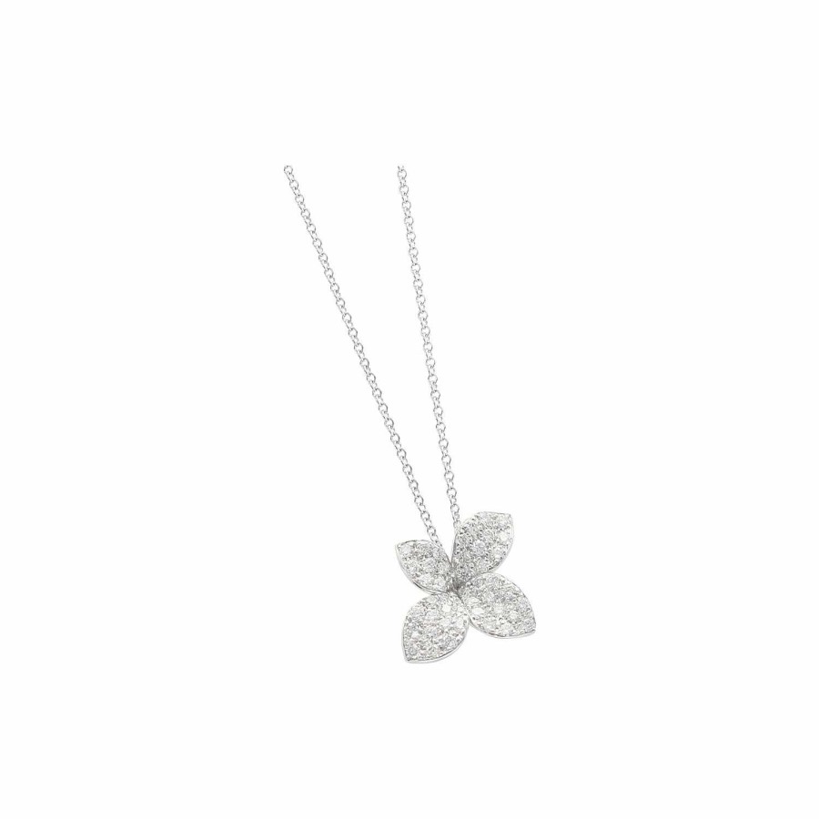 Colliers Pasquale Bruni | Collier Pasquale Bruni Petit Garden En Or Blanc Et Diamants Blancs