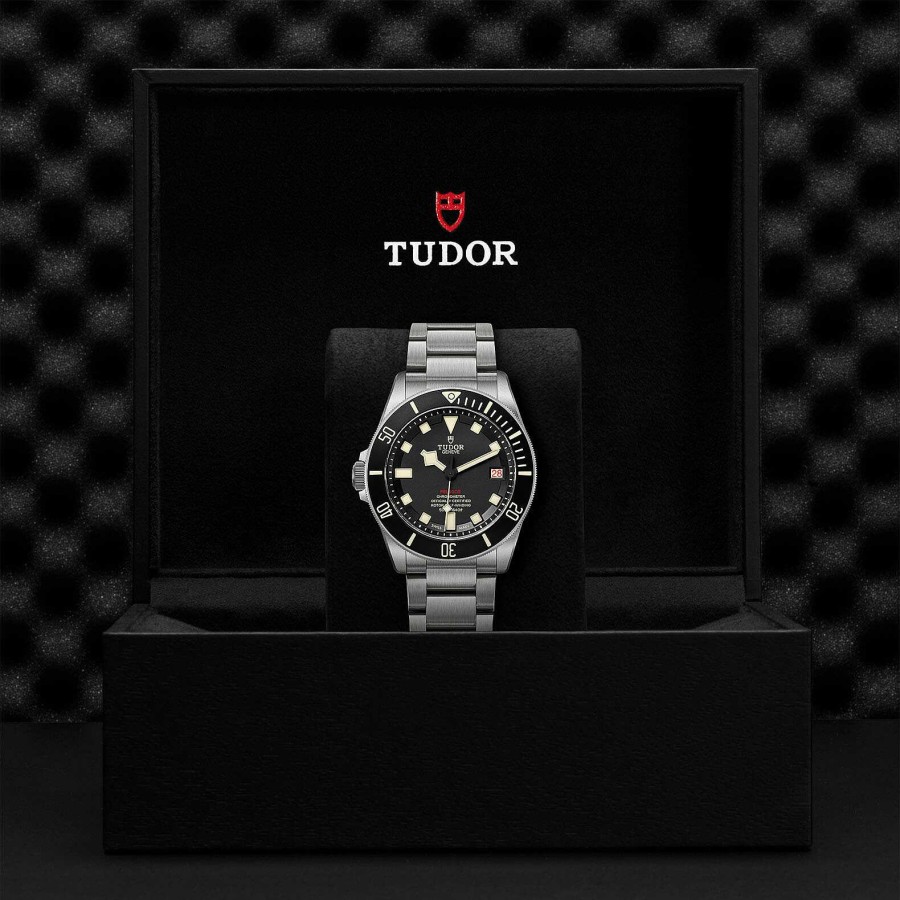 Montres Homme TUDOR | Montre Tudor Pelagos Lhd Disque Noir Mat En C Ramique, Bracelet En Titane