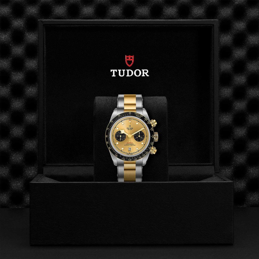 Montres Homme TUDOR | Montre Tudor Black Bay Chrono S&G Bo Tier En Acier 41 Mm, Bracelet En Acier Et Or Jaune