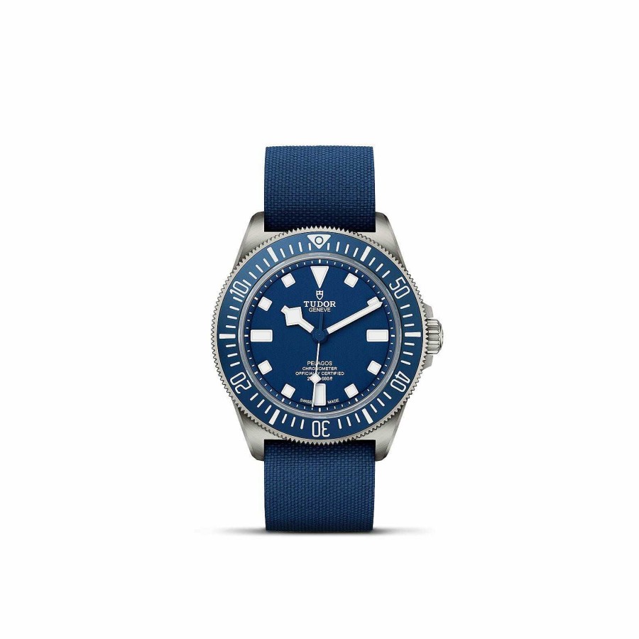 Montres Homme TUDOR | Montre Tudor Pelagos Fxd Lunette Tournante Bidirectionnelle, Bracelet En Tissu Bleu Marine