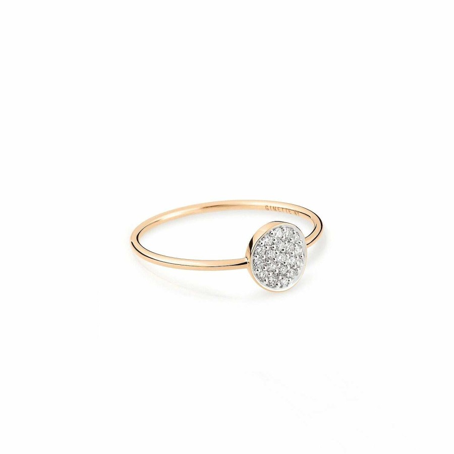 Bagues Ginette NY | Bague Ginette Ny Mini Ever En Or Rose Et Diamants