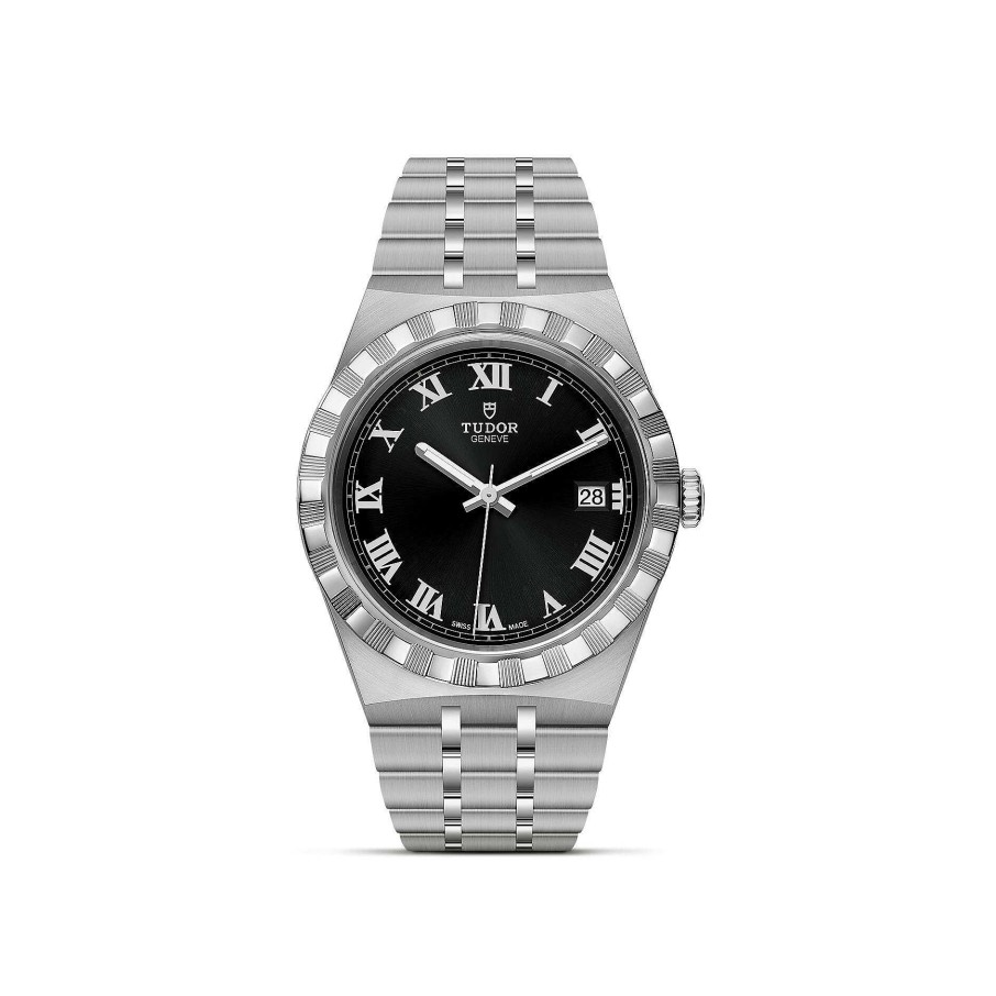 Montres Homme TUDOR | Montre Tudor Royal Bo Tier En Acier 38 Mm, Cadran Noir