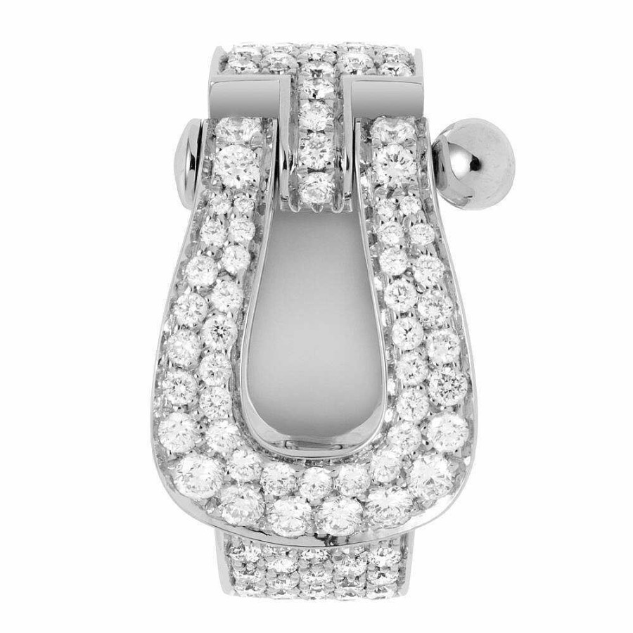 Bagues FRED | Bague Fred Force 10 En Or Blanc Et Diamants