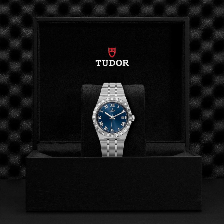 Montres Homme TUDOR | Montre Tudor Royal Bo Tier En Acier 38 Mm, Cadran Bleu