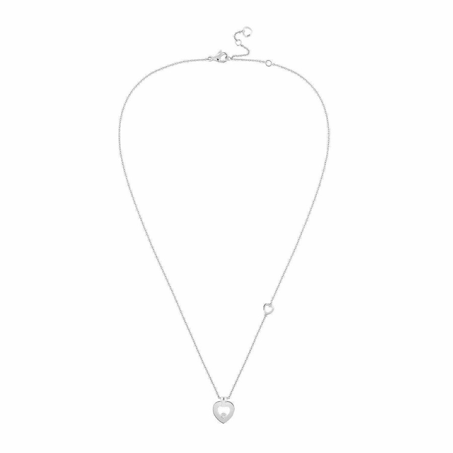 Colliers FRED | Collier Fred Pretty Woman Mod Le Xs En Or Blanc Serti D'Un Diamant