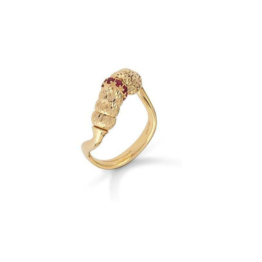 Bagues Officina Bernardi | Bague Officina Bernardi Enigma En Or Jaune Et Rubis