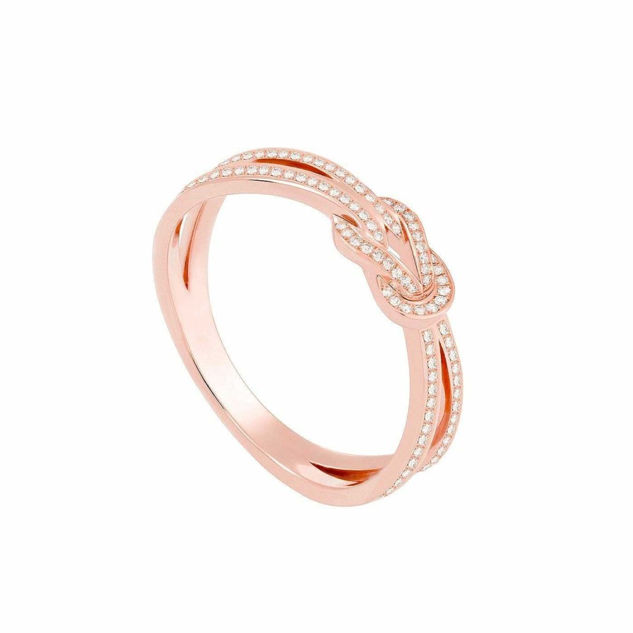 Bagues FRED | Bague Fred Chance Infinie En Or Rose Et Diamants