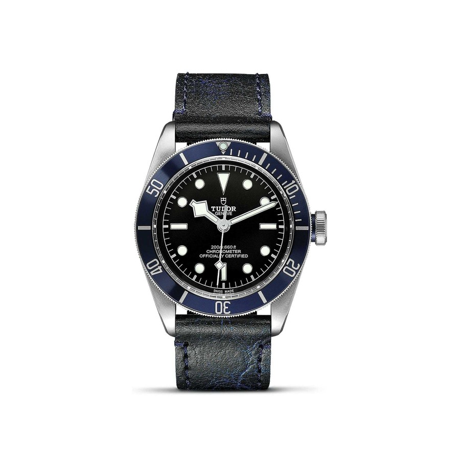 Montres Homme TUDOR | Montre Tudor Black Bay Bo Tier En Acier 41 Mm, Bracelet En Cuir Vieilli