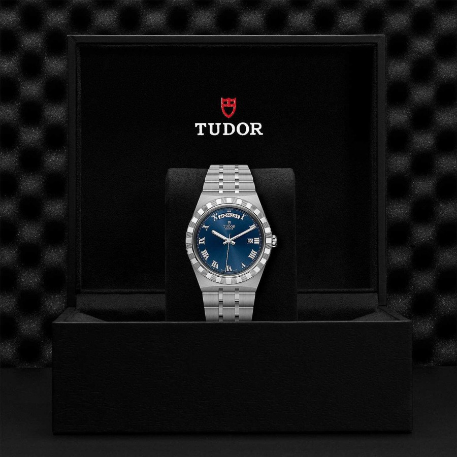 Montres Homme TUDOR | Montre Tudor Royal Bo Tier En Acier 41 Mm, Cadran Bleu