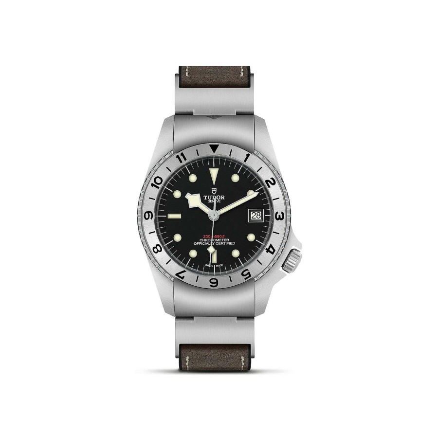 Montres Homme TUDOR | Montre Tudor Black Bay P01 Bo Tier En Acier 42 Mm, Bracelet En Cuir Brun