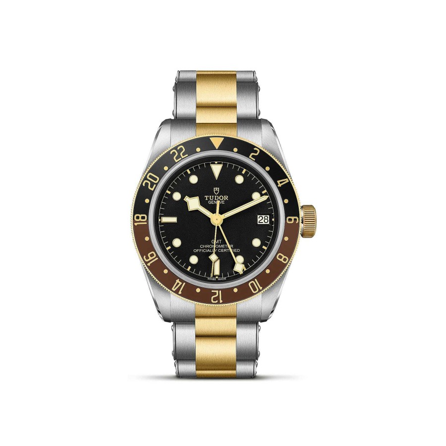 Montres Homme TUDOR | Montre Tudor Black Bay Gmt S&G Bo Tier En Acier 41 Mm, Bracelet En Acier Et Or Jaune