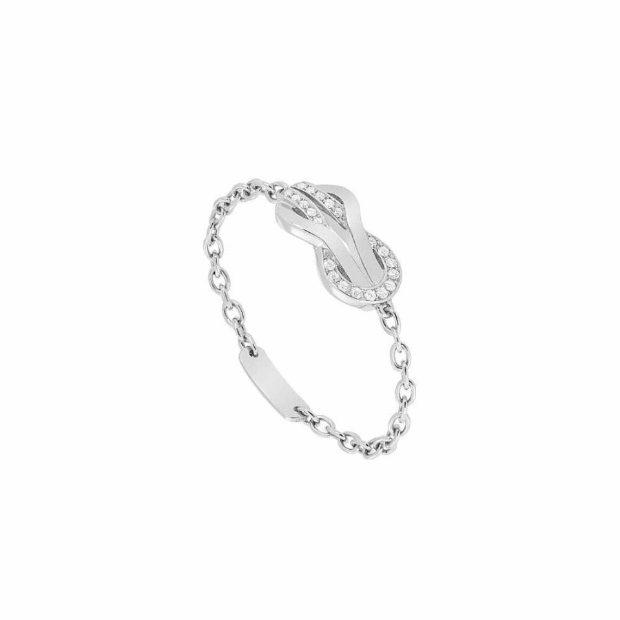 Bagues FRED | Bague Fred Chance Infinie En Or Blanc Et Diamants