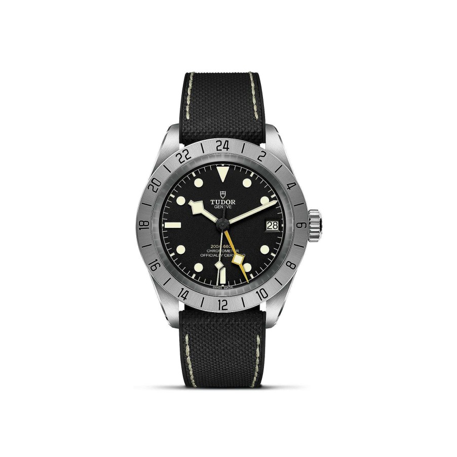 Montres Homme TUDOR | Montre Tudor Black Bay Pro Bo Tier En Acier 39 Mm, Bracelet Hybride Caoutchouc Et Cuir