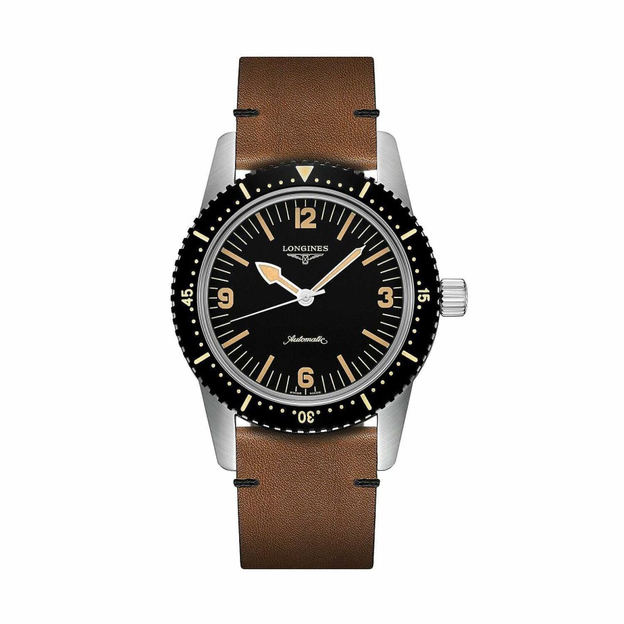 Montres Homme Longines | Montre Longines Heritage Skin Diver L2.822.4.56.2