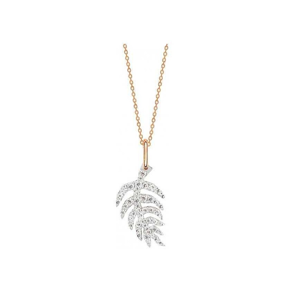 Colliers Ginette NY | Collier Ginette Ny Maame Spring En Or Rose Et Diamants