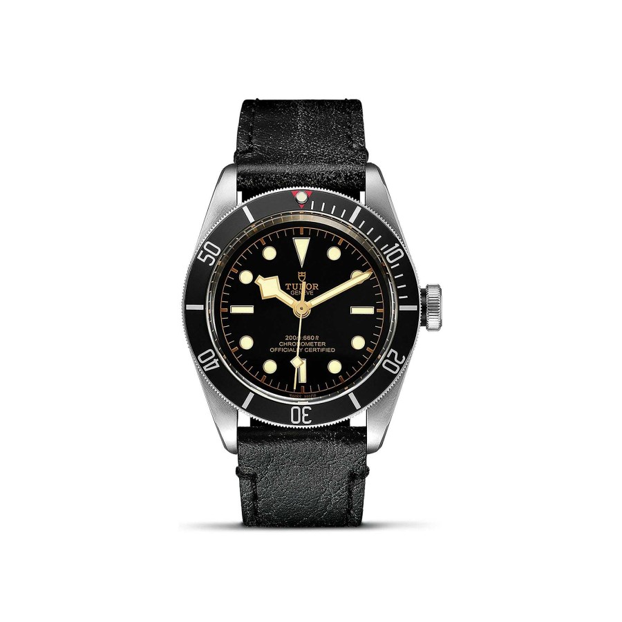 Montres Homme TUDOR | Montre Tudor Black Bay Bo Tier En Acier 41 Mm, Bracelet En Cuir Vieilli