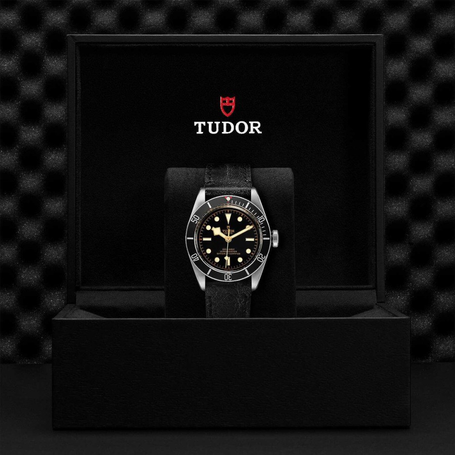 Montres Homme TUDOR | Montre Tudor Black Bay Bo Tier En Acier 41 Mm, Bracelet En Cuir Vieilli