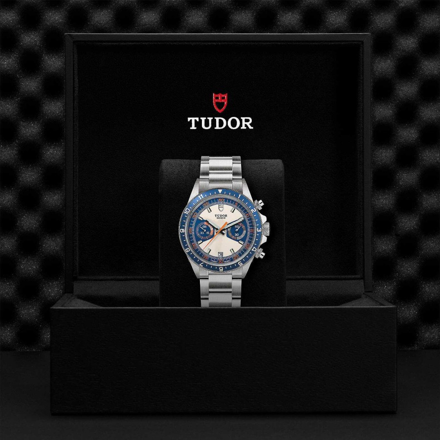 Montres Homme TUDOR | Montre Tudor Heritage Chrono Blue Cadran Opalin Et Bleu, Bracelet En Acier