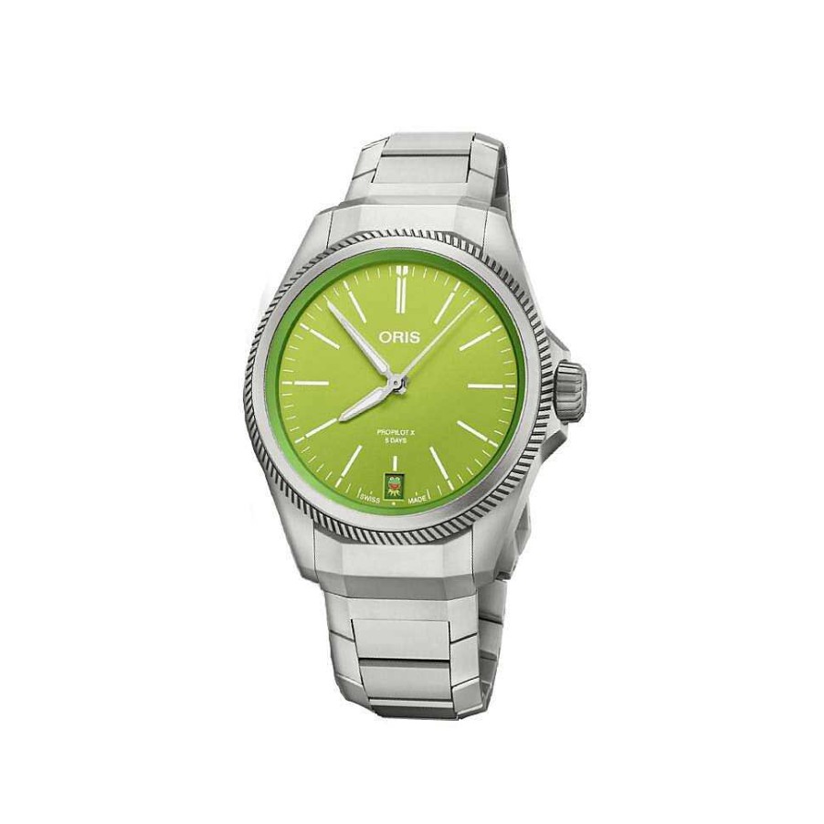 Montres Homme Oris | Montre Oris Propilot X Kermit Edition