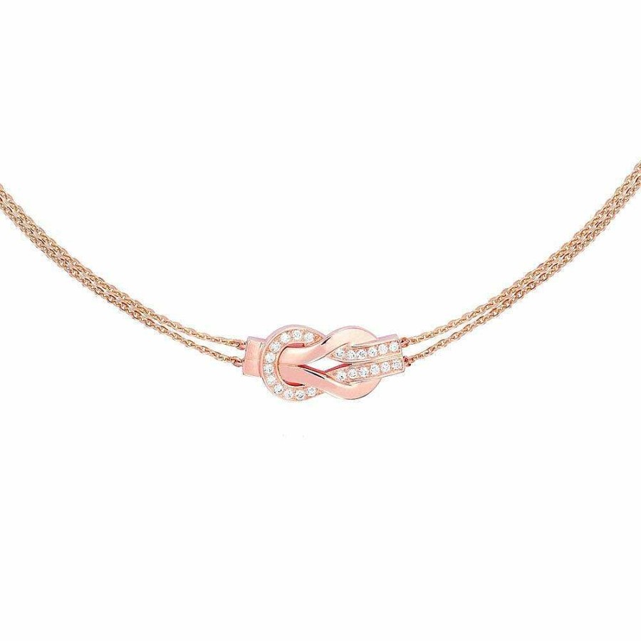 Colliers FRED | Collier Fred Chance Infinie En Or Rose Et Diamants