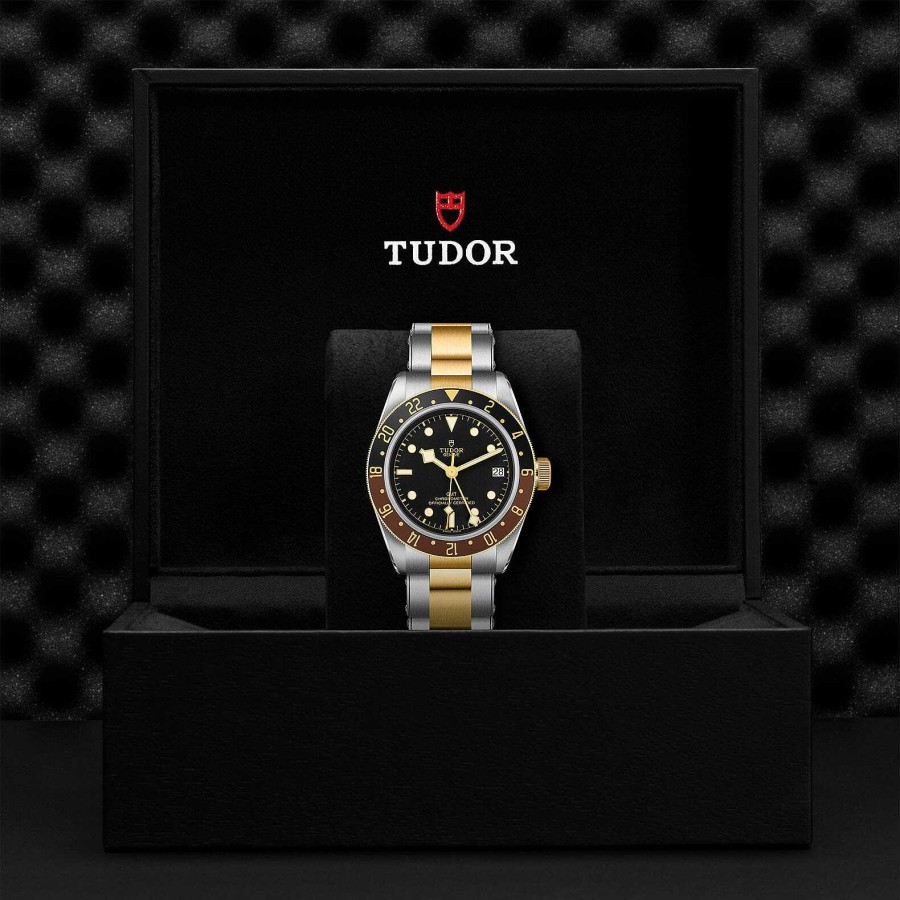 Montres Homme TUDOR | Montre Tudor Black Bay Gmt S&G Bo Tier En Acier 41 Mm, Bracelet En Acier Et Or Jaune