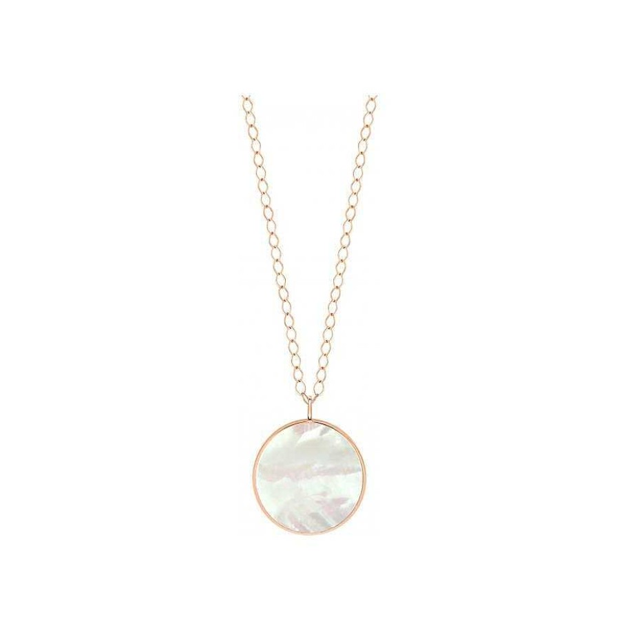 Colliers Ginette NY | Collier Ginette Ny Jumbo En Or Rose Et Nacre