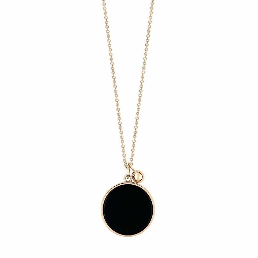 Colliers Ginette NY | Collier Ginette Ny Ever En Or Rose Et Onyx