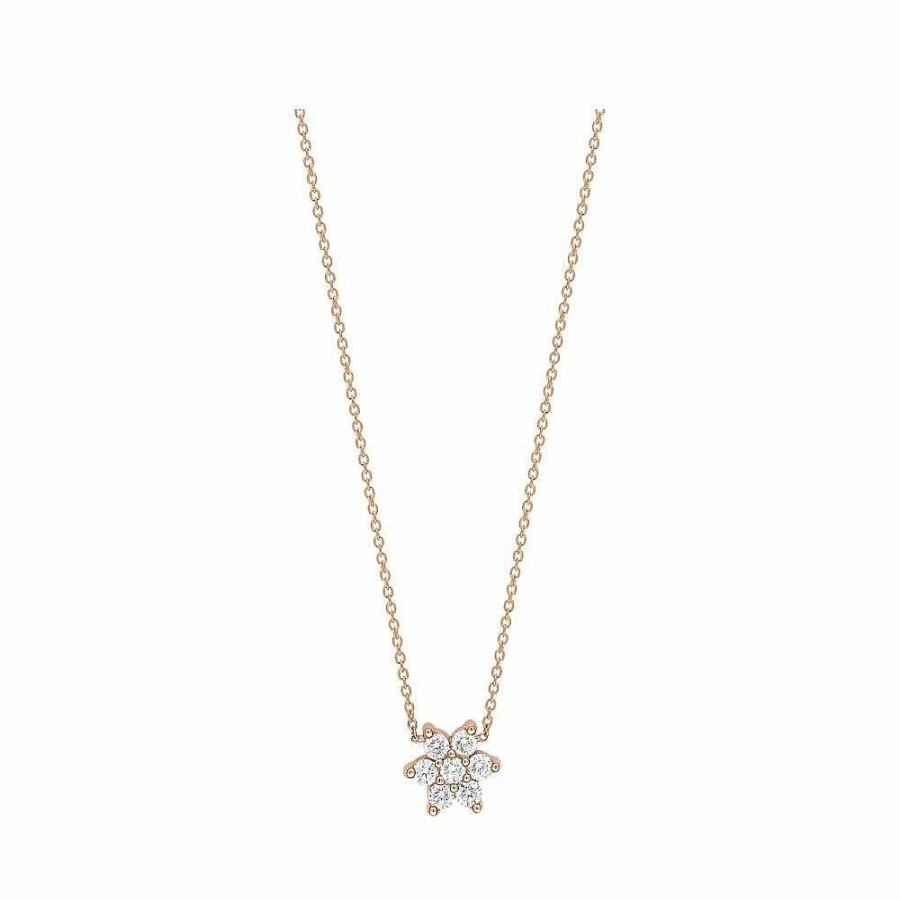 Colliers Ginette NY | Collier Ginette Ny Star En Or Rose Et Diamants