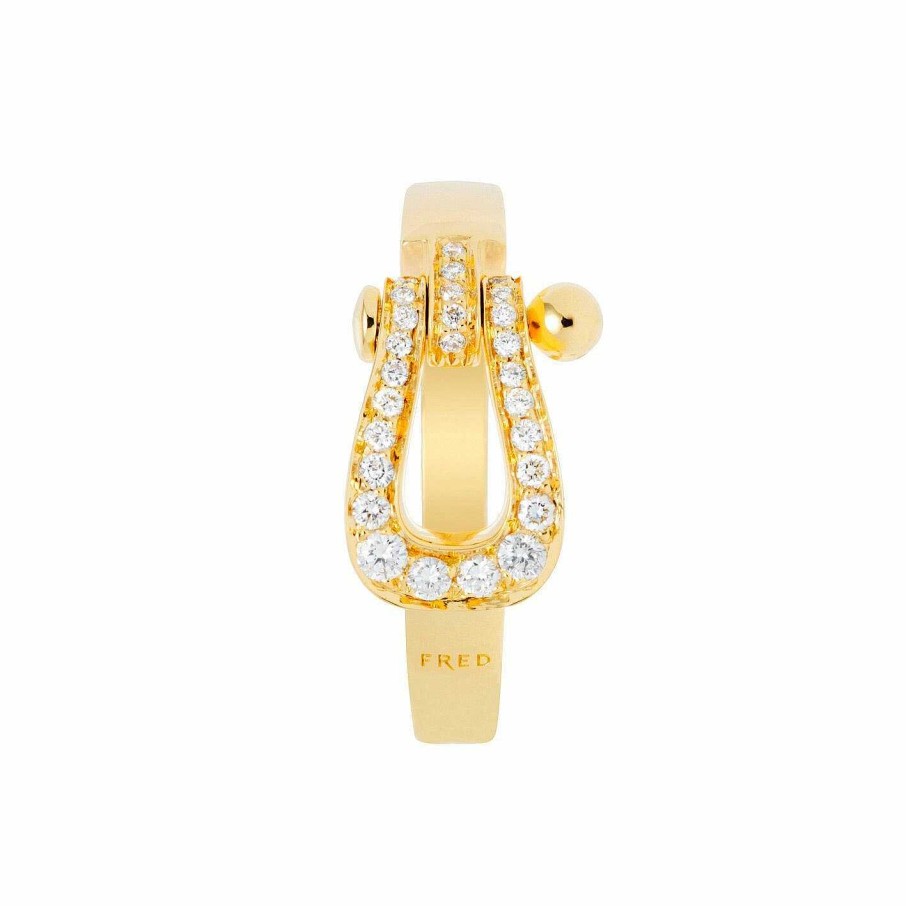 Bagues FRED | Bague Fred Force 10 Moyen Mod Le En Or Jaune Et Diamant