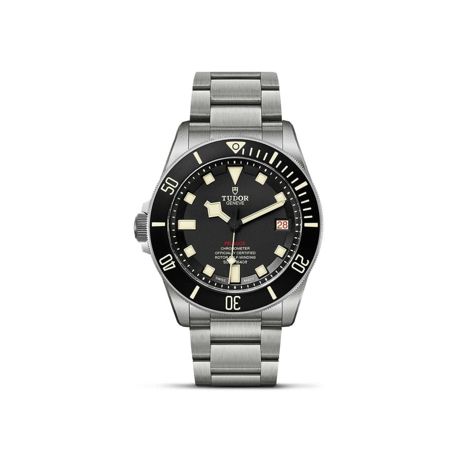 Montres Homme TUDOR | Montre Tudor Pelagos Lhd Disque Noir Mat En C Ramique, Bracelet En Titane