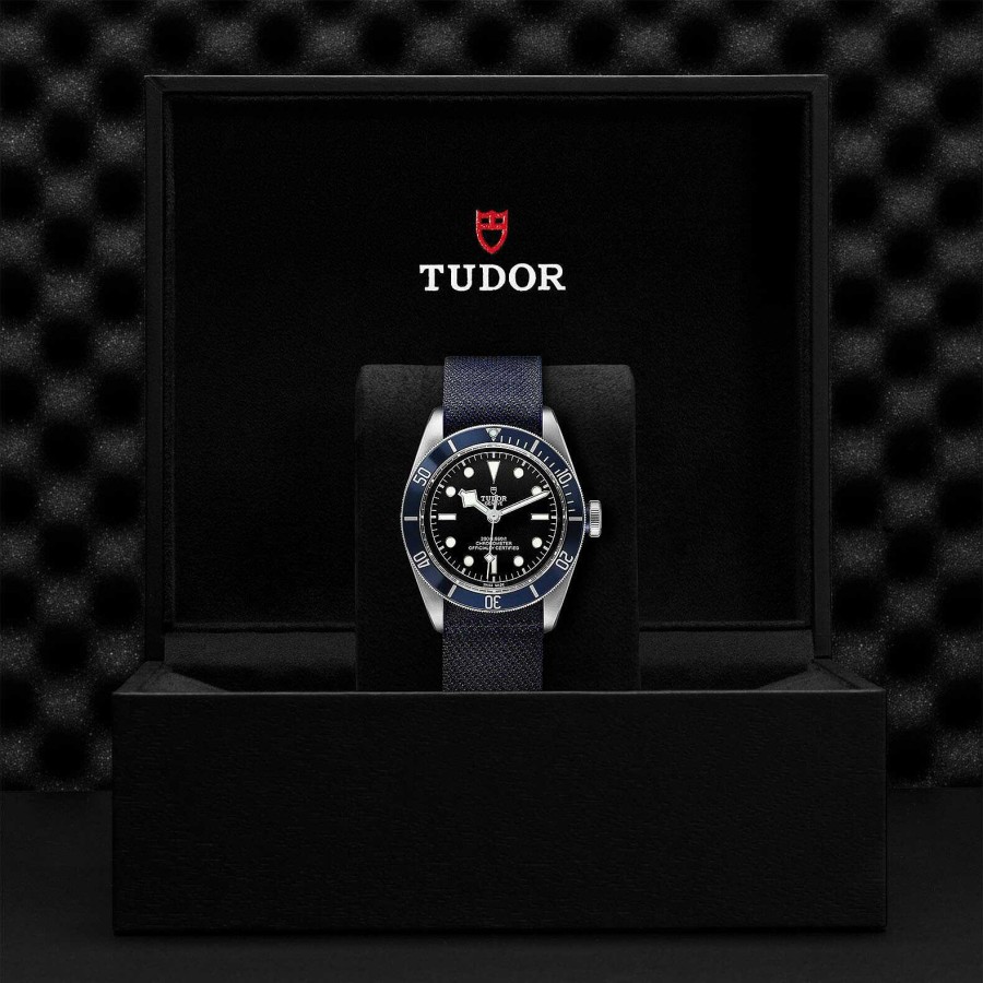 Montres Homme TUDOR | Montre Tudor Black Bay Bo Tier En Acier 41 Mm, Bracelet En Tissu Bleu