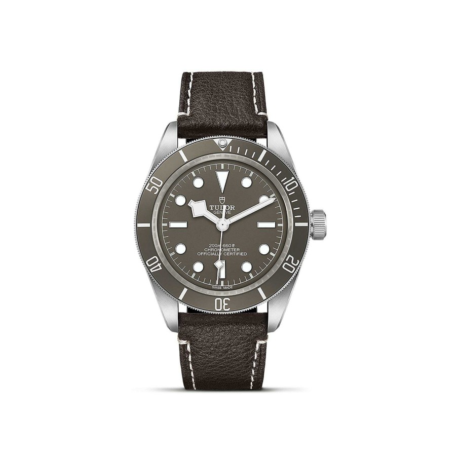 Montres Homme TUDOR | Montre Tudor Black Bay Fifty-Eight Bo Tier En Argent 39 Mm, Bracelet En Cuir Brun